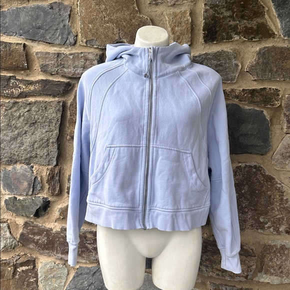Lululemon Scuba Oversized Hoodie Full Zip in Blue Linen Size Medium/Large - Picture 1 of 6